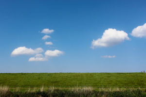 Netherlands, dike, sky Netherlands, dike, sky